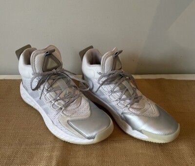 Adidas Pro BOOST Mid Basketball Shoes White Silver FW9511 Men's Size 9.5  EUC | eBay