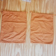 2 Dust Bags Drawstring  for Handbag Shoe Storage Home Organizer Orange A65