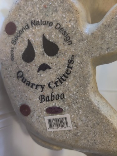 Rare Pristine Quarry Critters Second Nature Design Big Majestic BABOO Bear - Picture 8 of 13