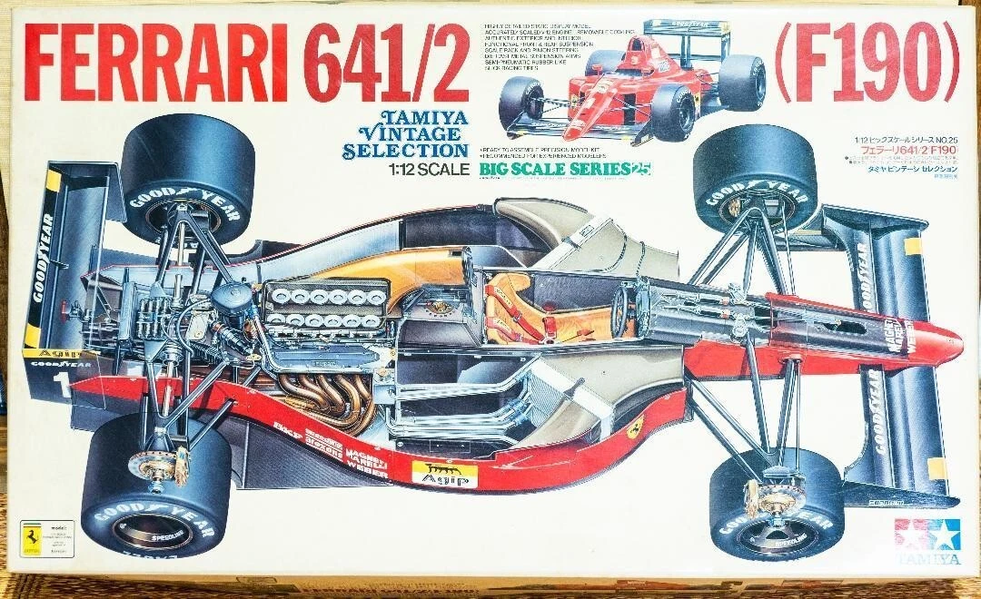 tamiya Plastic model 1/12 Ferrari 641/2 F190 Big scale No.25