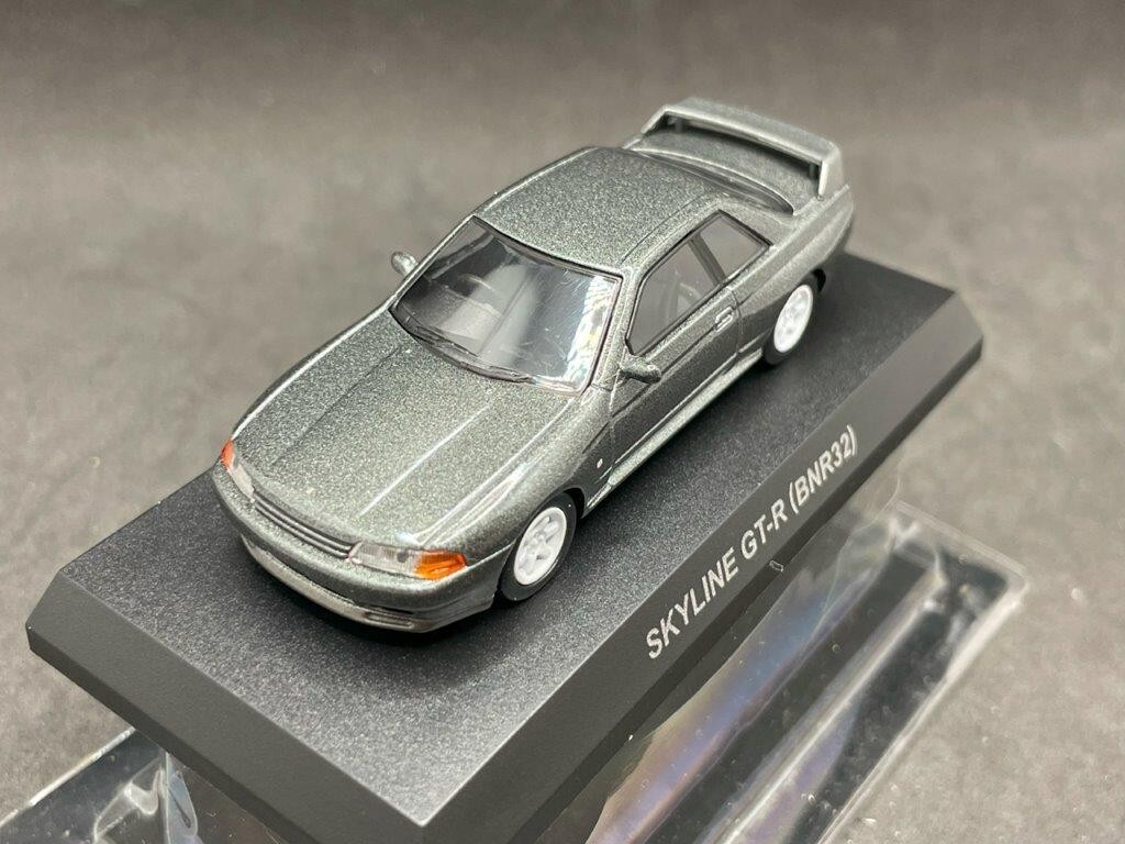 1/64 Kyosho Nissan Skyline GT-R neo BNR32 R32 gray diecast model