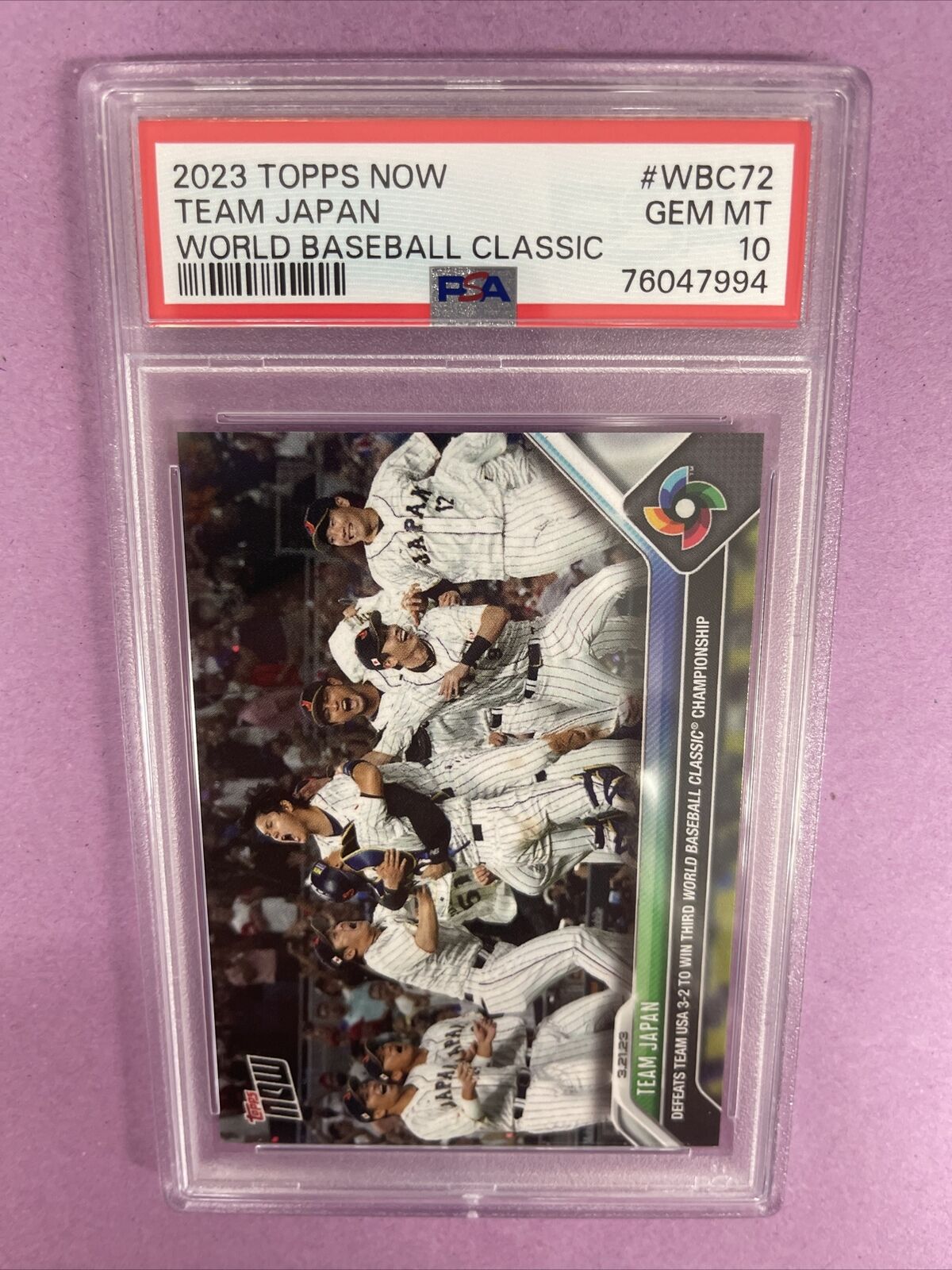 【PSA10】 2023 Topps Now Team Japan Blue