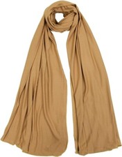Classy Solid Color Jersey Hijab Lightweight Soft Muslim Head Scarf Long Scarf.