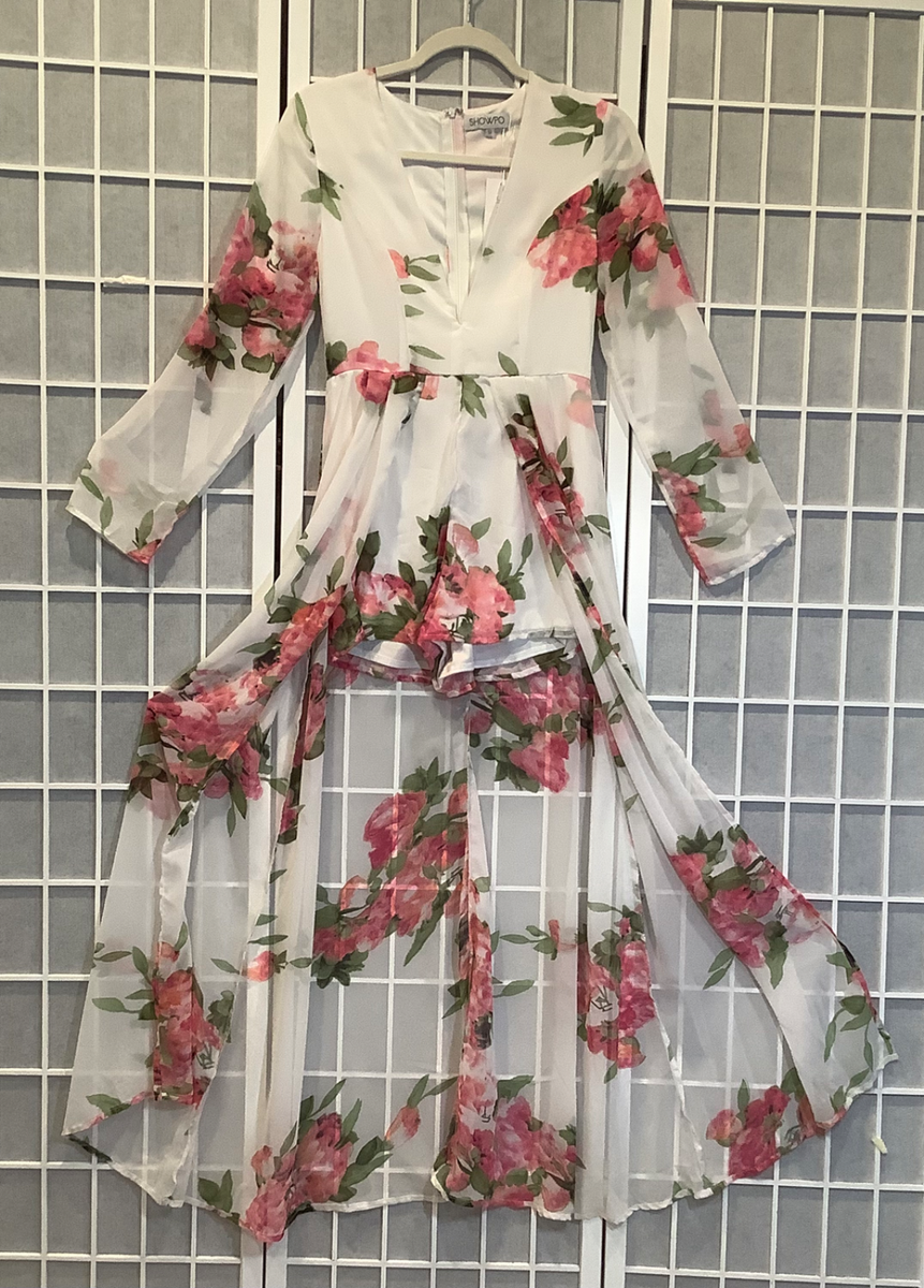 sheer romper dress Ashley Lauren 11228
