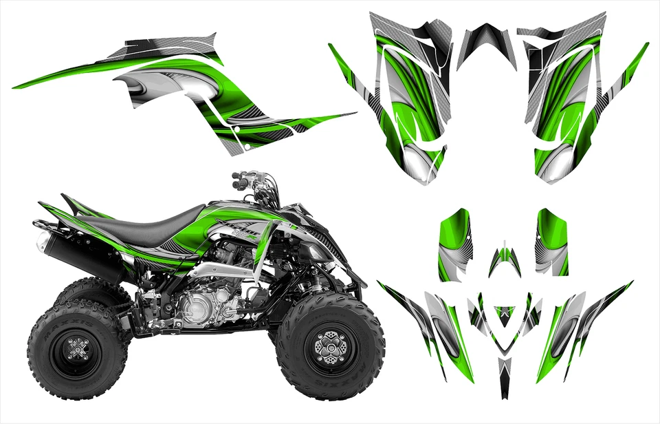2013 - 2025 Raptor 700 graphics decal wrap kit 24 mil racing vinyl #3737 - Image 3 of 4
