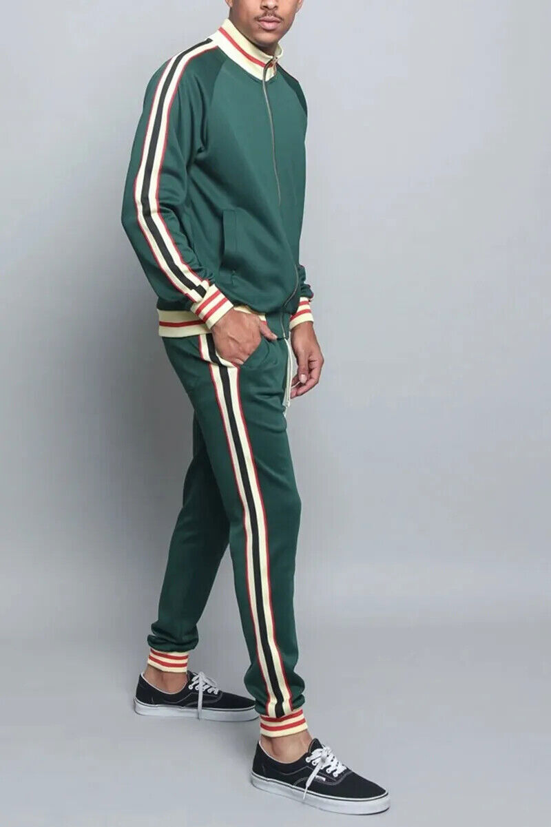Men's Tracksuit Autumn Spring Jacket + Sweatpants 2 Pieces