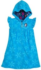 Disney Store Frozen Elsa Anna Girl Swimsuit Cover Up Size 5/6 7/8