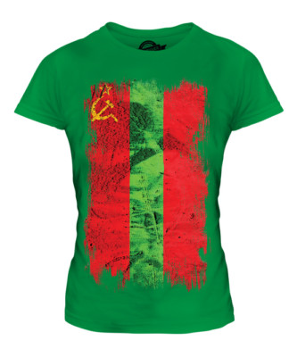 TRANSNISTRIA GRUNGE FLAG LADIES T-SHIRT TEE TOP GIFT SHIRT CLOTHING JERSEY