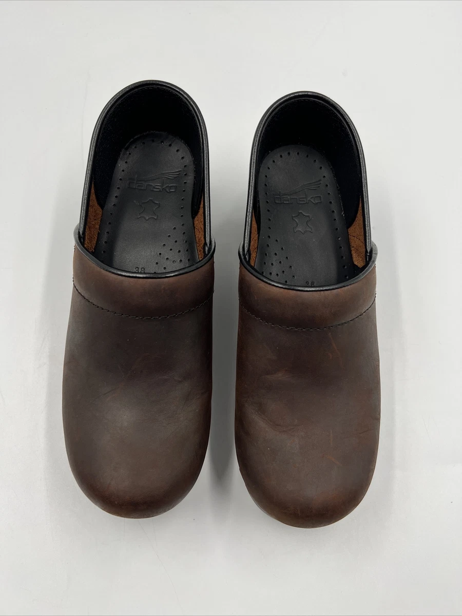 Dansko 'Professional' Antique Brown, Oiled Leather Clogs Size 38 Dansko 'Professional' Antique Brown, Oiled Leather Clogs Size 38
