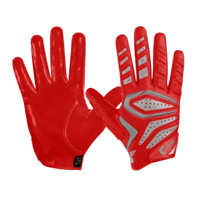 Cutters S651 Gamer 2.0 , Padded Receiver Handschuhe, rot, S, M