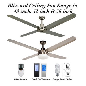 Blizzard 316 Marine Grade Stainless Steel Ceiling Fan Range Ebay