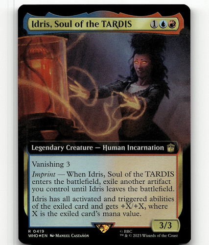 tardis mtg card Magic the Gathering Start the TARDIS Doctor Who Commander MTG Free  Shipping!