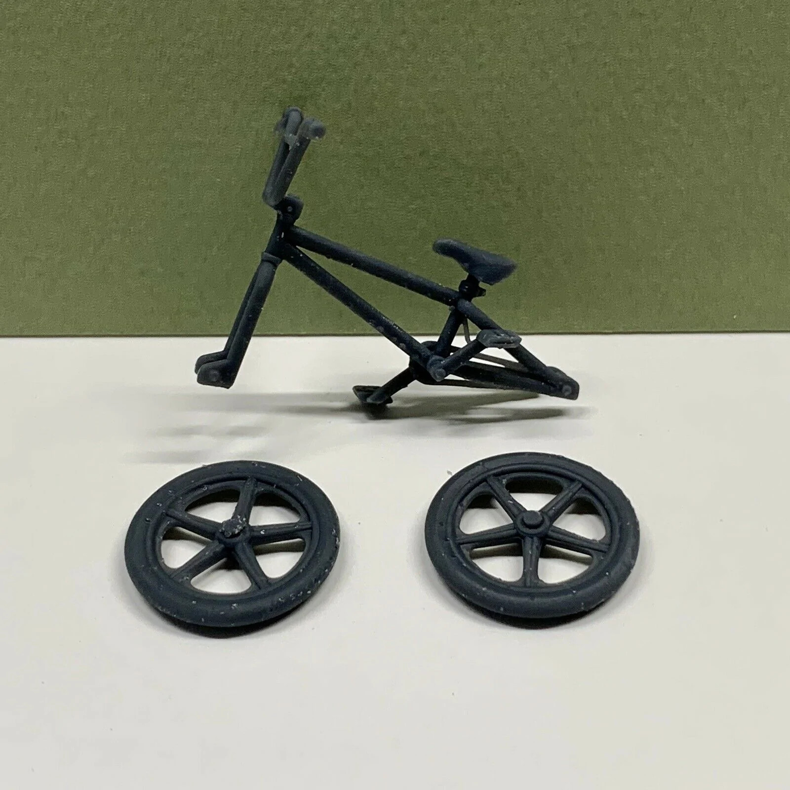Custom BMX Bike Bicycle w/ Moto Mag Wheels for Diorama Display 1/24 1/25