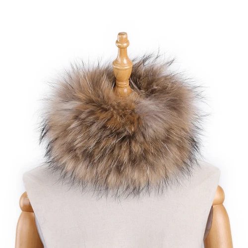 Women's Headband 100% Genuine Fox Fur Knitted Neck Warmer Furry Fur Hairband - Picture 6 of 31