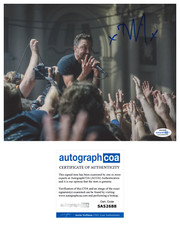 Tim McIlrath Signed Autographed 8x10 Photo Rise Against ACOA COA