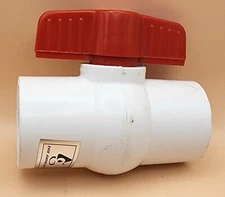 Lot of 2 - American Granby Co - PVC Ball Valve - 1-1/2" Slip - 150psi - 910-121