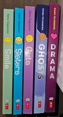 Raina Telgemeier Collection: Smile, Drama, Sisters, Ghosts, Guts
