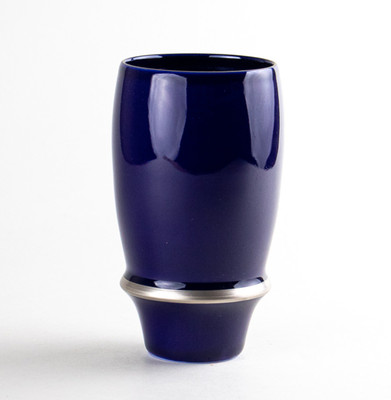 Japanisches Bierglas Premium Arita Yaki Takumi no Kura Kobaltblau Porzellan Ware