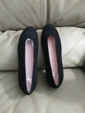 Amalfi By Rangoni Women Paride Black Suede Pump Heel Shoes Size 7.