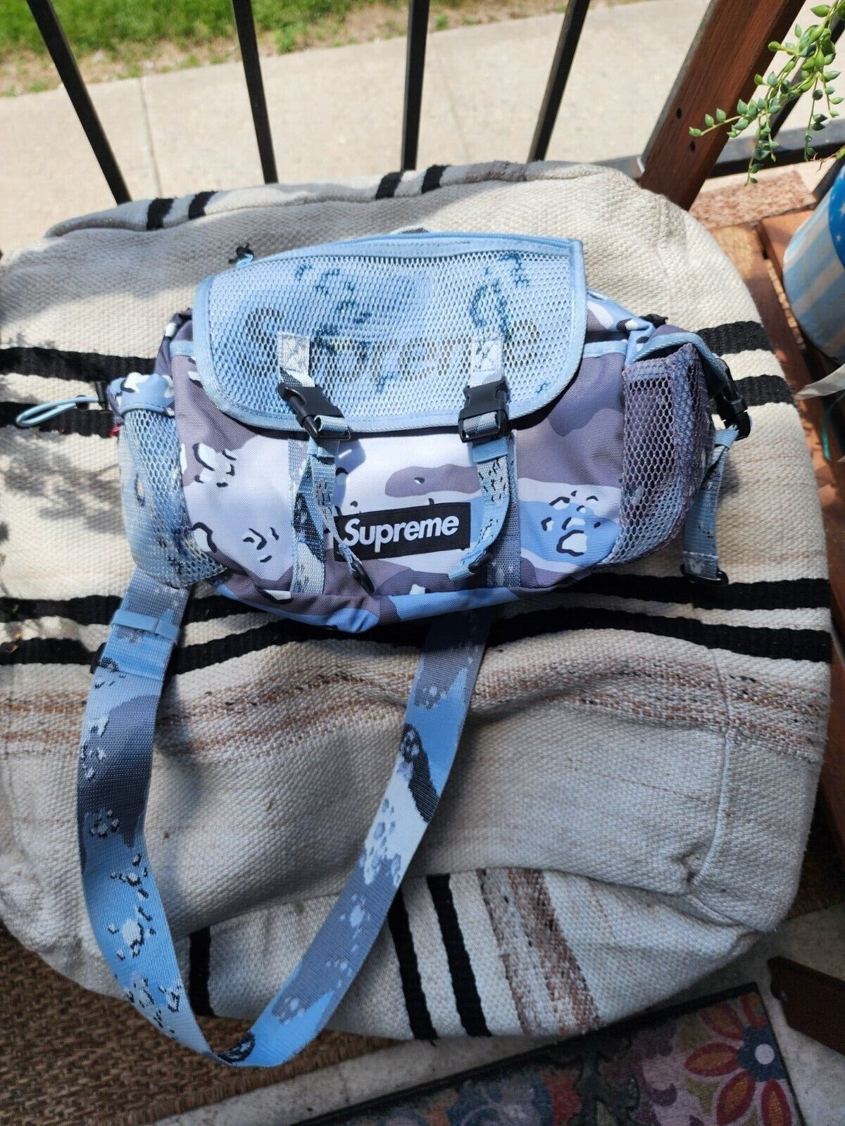 DropsByJay on X: New Supreme SS20 Bag Featuring Blue Camo https