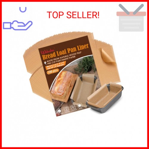 Webake Parchment Paper Loaf Pan Liners
