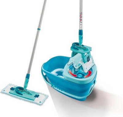 Leifheit Bodenwischer Set CLEAN Twist M Ergo 2.0 Wischmopp Schleudertechnologie