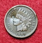 1908 S IHP Indian Head 1c One Cent Fine Detail