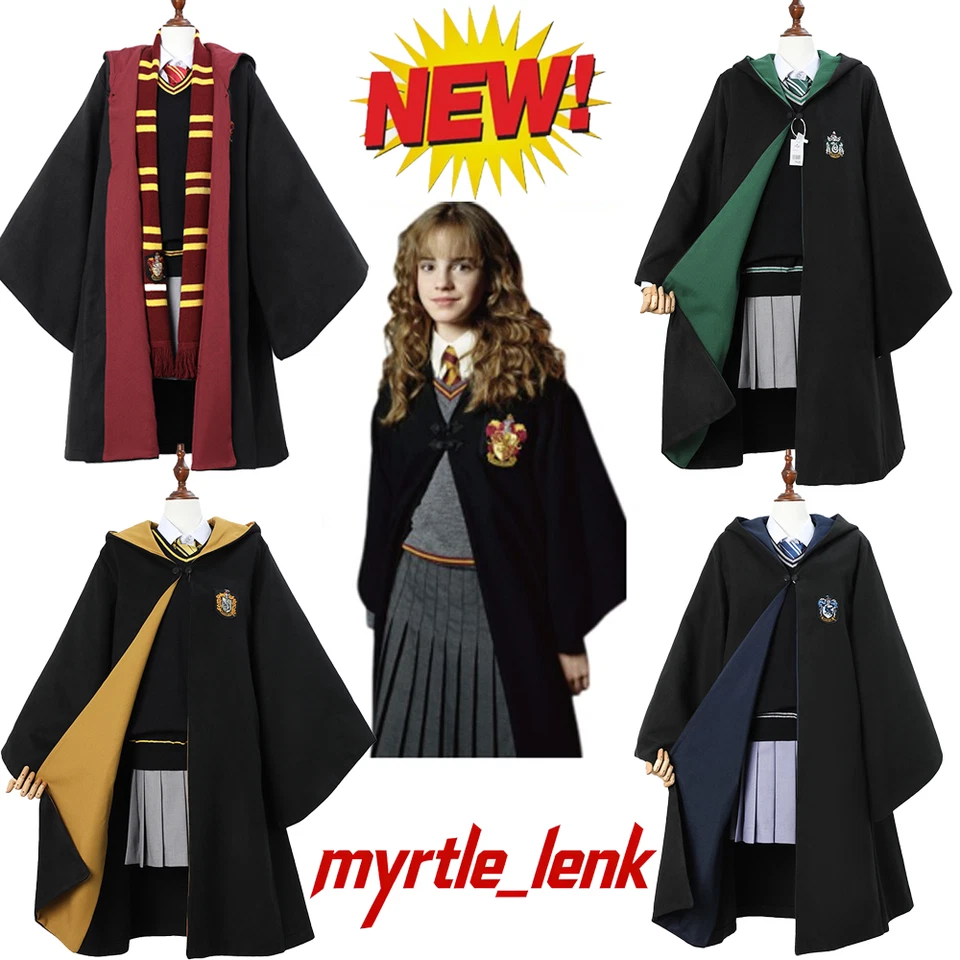MARKENLOS 2026 Karneval Mädchen&Daman Harry Potter Gryffindor /Slytherin/Ravenclaw/Uniform