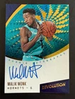 ks 2017-18 Panini Revolution Malik Monk On Card Auto Autograph Signature RC