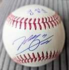 SEONG-JUN KIM Rare Dual Signed Auto English and Hangul MLB Baseball Rangers JSA
