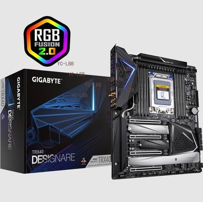 GIGABYTE TRX40 DESIGNARE Motherboard Full accessories. ，99% NEW With BOX Rev1.1