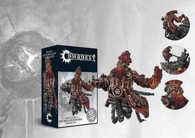Hellbringer Sorcerer (Officer) Conquest Dweghom Tabletop Para-Bellum NEU