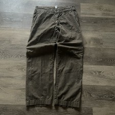 Men’s VTG American Eagle Brown Plaid Casual Dress Pants Straight Leg Size 34x32