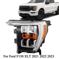 For 2021 22-2023 Ford F150 XLT Left Driver Headlight W/Quad LED Reflector Lamp (For: More than one vehicle)