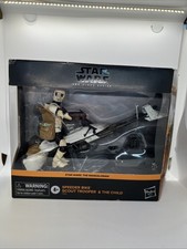Star Wars Black Series The Mandalorian Speeder Bike Scout Trooper & Child Grogu