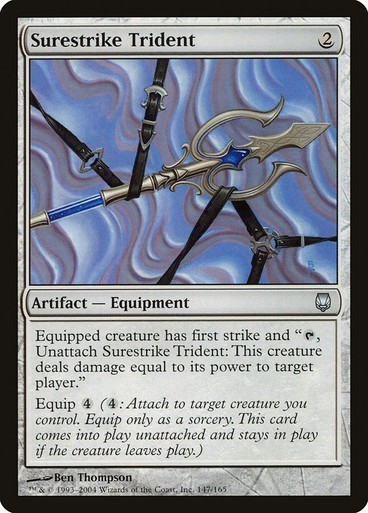 Surestrike Trident NM/M Darksteel Artifact Equipment Mtg Magic English Regular