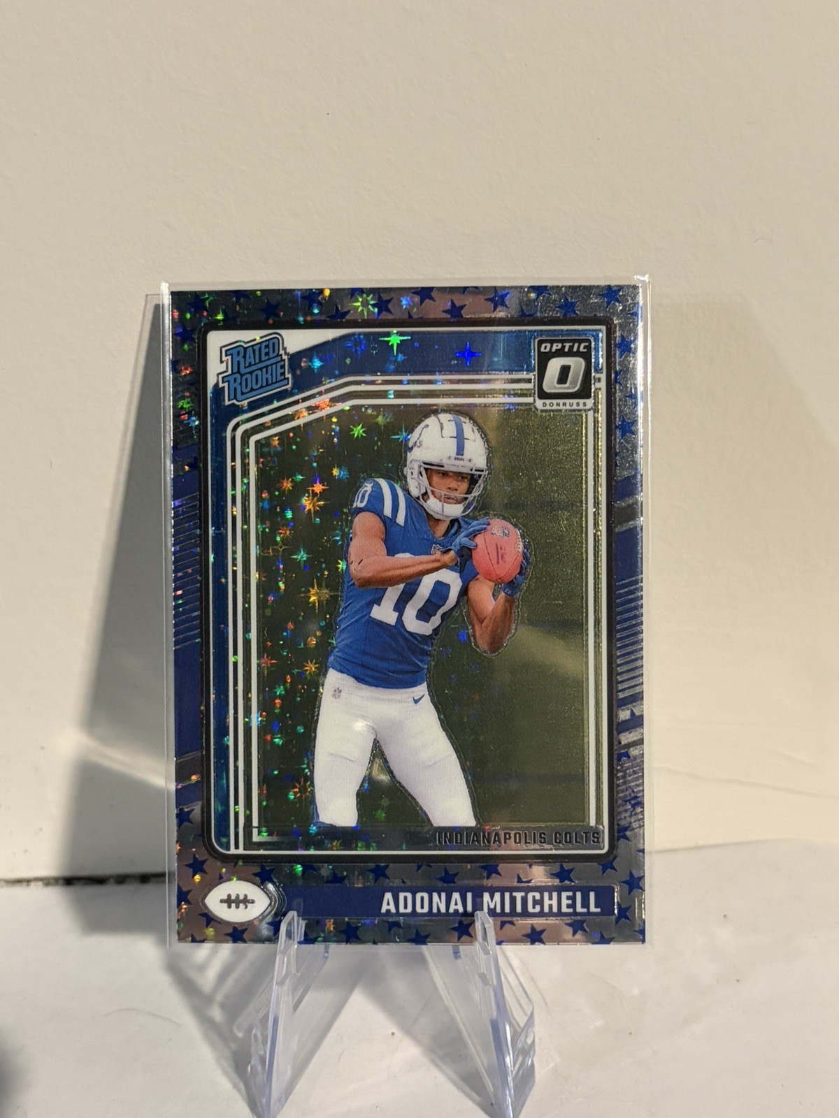 2024 Panini Donruss Optic Rated Rookie Adonai Mitchell #203 Stars Prizm RC NM