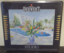 Rexel Derwent Studio - 24 Studio Pencils in Tin New & Sealed