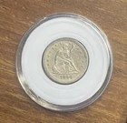 1856 P Seated Liberty 90% Silver 25c Quarter