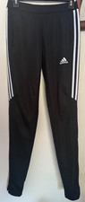 Adidas Active Wear Climacool Elastic Track Pants tapered ankle zip W-XS