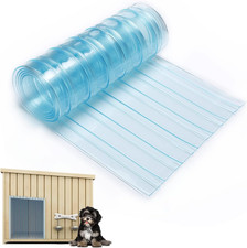 13.7in x 4.9ft Door Replacement Flaps for Dog House - Easy to Cut  Install Tran