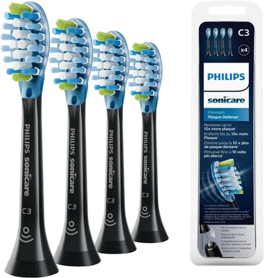 4er Pack Philips Sonicare C3 Premium Plaque Bürstenköpfe für Schallzahnbürste~