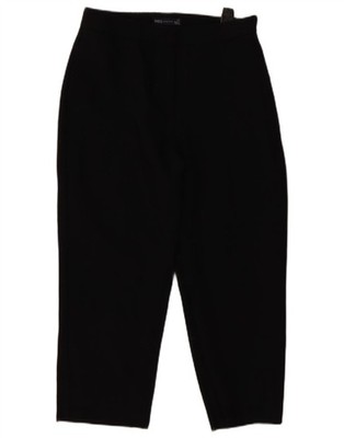 Marks & Spencer Damen Cropped Hose UK 12 Medium W30 L22 Schwarz AY01