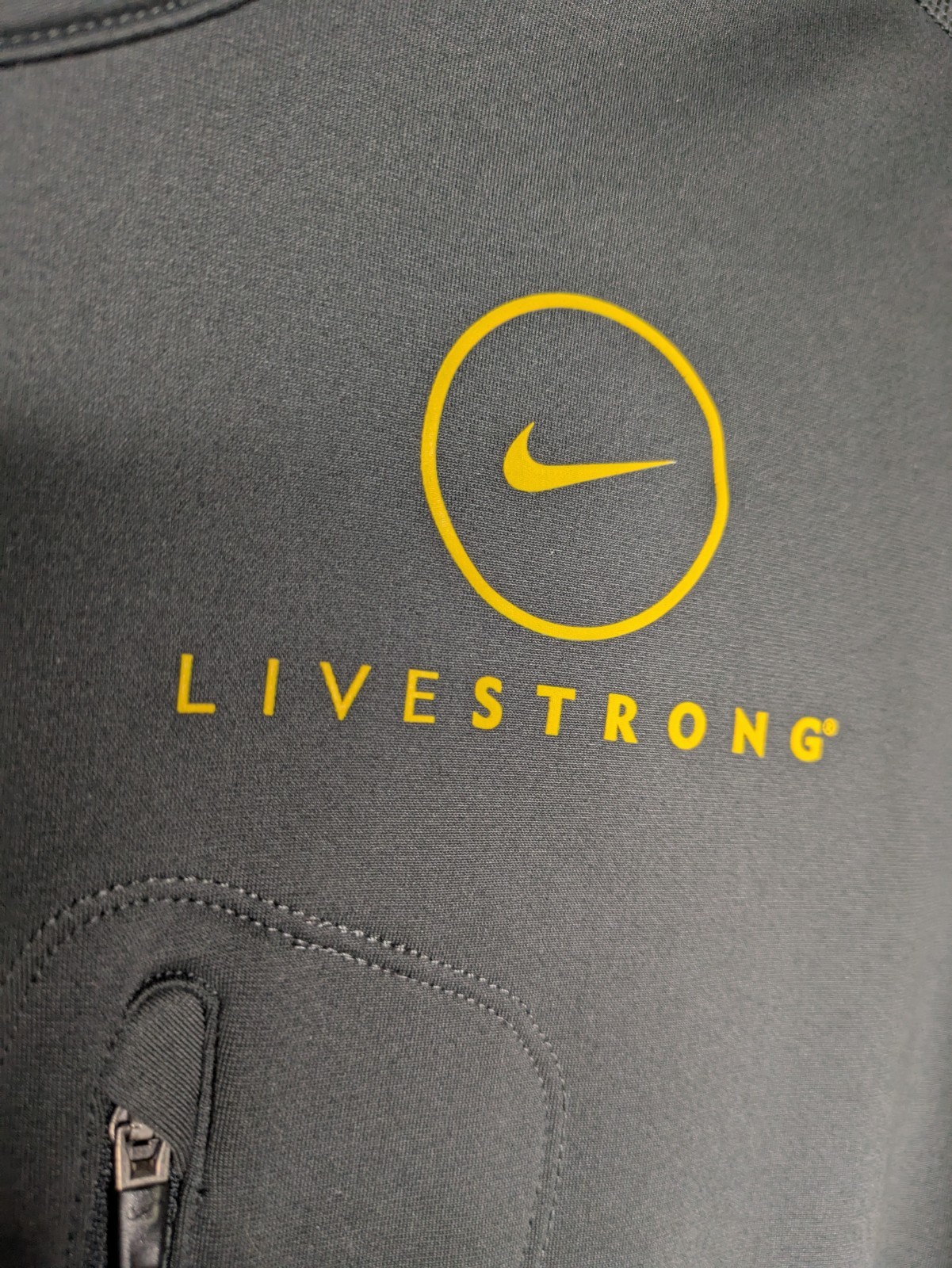 SACAI X NIKE Giacca Nike Running Live Strong Zip Finto Collo Riflettente Taglia Large Grigio Tasche