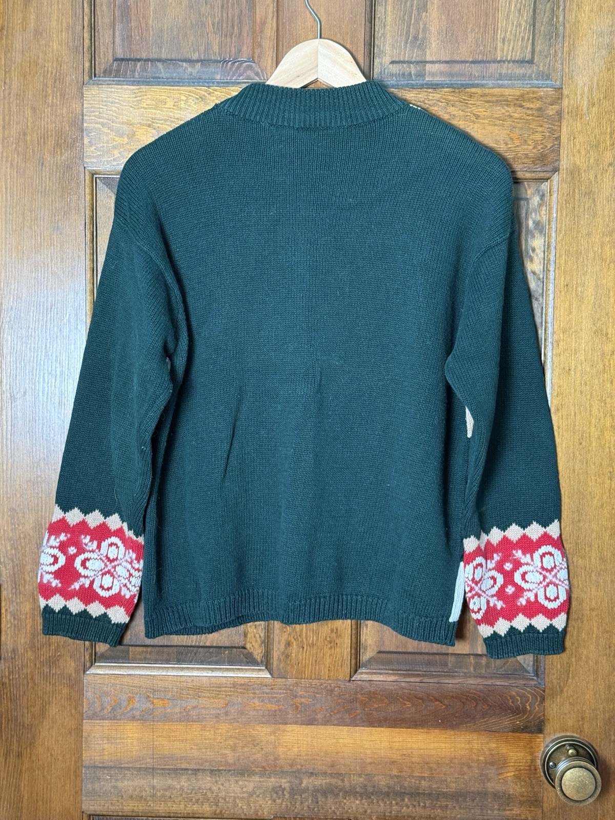 Vintage Classic Elements Patchwork Christmas Swea… - image 2