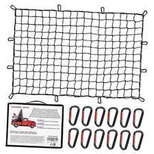 Heavy Duty Cargo Net for Pickup Truck Bed - Stretches from 5' x 7' to 15' x