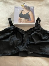 Marks And Spencer M&S Bra 46G Brand-New Black Full Cup Total Support Non-Wire