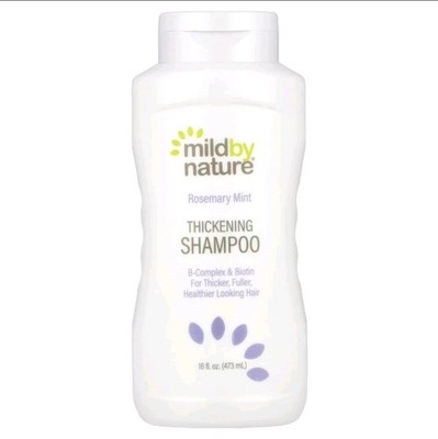 Mild By Nature, Thickening Shampoo, B-Complex + Biotin, Rosemary Mint, 16 fl oz