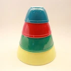 VTG Pyrex Primary Colors Nesting Mixing Bowls Set Of 4 - 401, 402, 403, 404