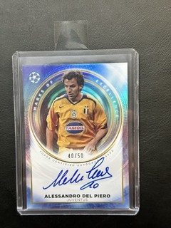 Topps Inception Del Piero OnCard Auto /50 Marks of Excellence Juventus #ME AD4